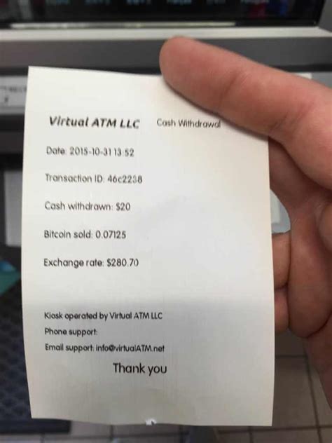 Bitcoin Atm Receipt