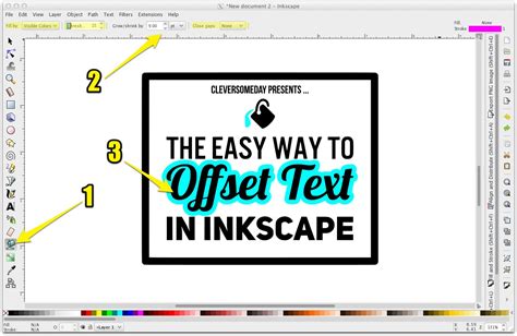 Offset Text In Inkscape The Easy Way