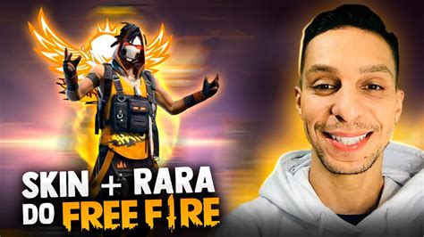 FREE FIRE AO VIVO NOVO SKIN RARA DO FREE FIRE SOLO RANKED