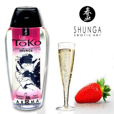 SHUNGA ARÔME LUBRIFIANT FRAISE ET CHAMPAGNE TOKO Mijessant