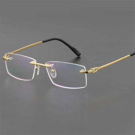 Rockjoy Lunettes En Titane Pour Hommes Et Femmes Monture Dor E K