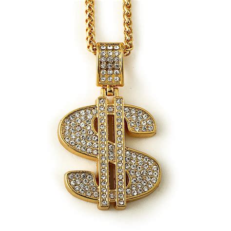 Hip Hop 2017 Jewelry Chains Men Women Charm Crystal Money Pendants