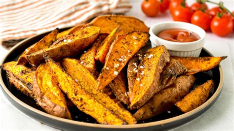 Air Fryer Sweet Potato Wedges The Conscious Plant Kitchen