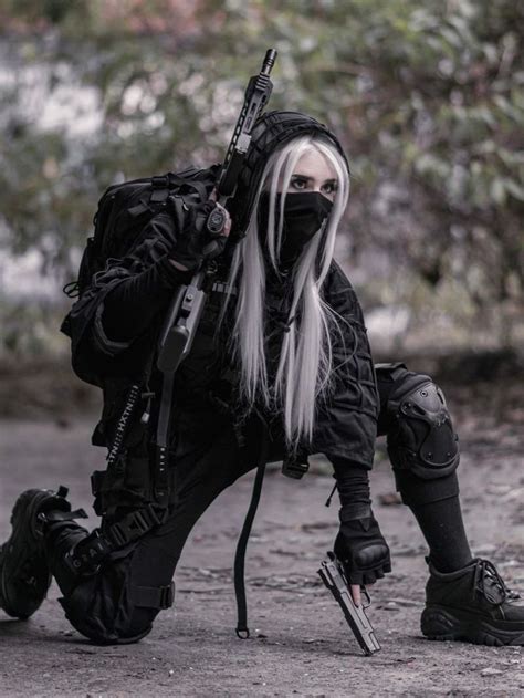 Womens Tactical Wear Techwear Fashion Bad Girl Outfits Warrior Woman