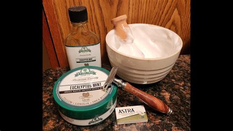 Sotd Stirling Eucalyptus Mint Soap Krisp Razor Astra Blades