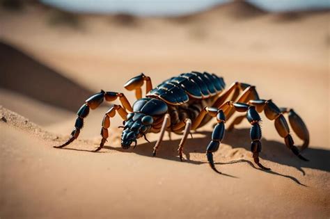 Premium AI Image | A desert scorpion is seen in the desert.