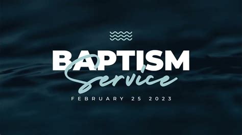 Baptism Service Youtube