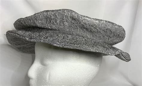 Textured Grey Renaissance Tudor Flat Cap Etsy