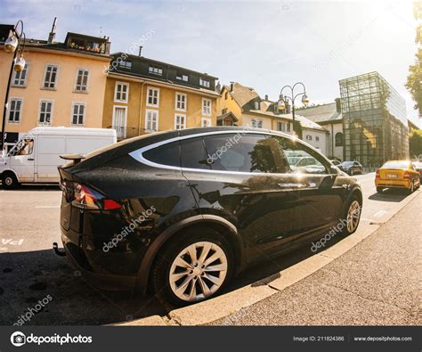 Chambery France Circa 2018 Side View Rear Luxury Tesla Model – Stock ...