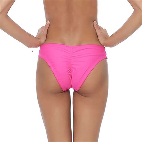 Buy Women Swimwear Bikini Bottoms Bow Brazilian Cheeky