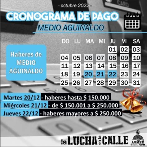 Novedades Cronograma De Pago De Aguinaldo