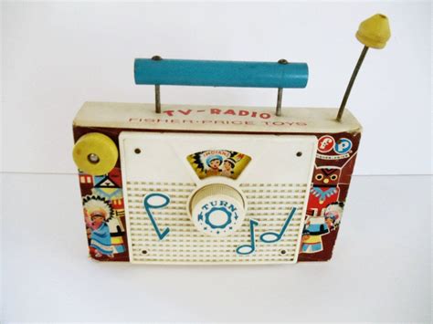 Vintage Fisher Price Tv Radio Plays 10 Little Indians Song Etsy