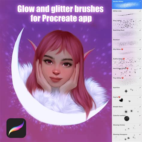 Glitter And Glowing Effects Brush Set For Procreate App