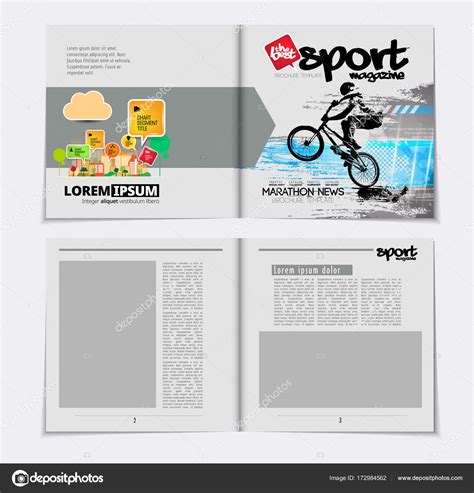 Sport Magazine Cover Template Stock Vector by ©zeber2010 172984562