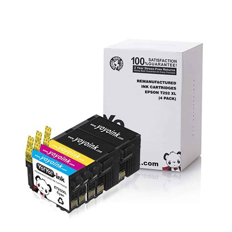 Epson 252xl T252xl Remanufactured Ink Cartridge 5 Pack