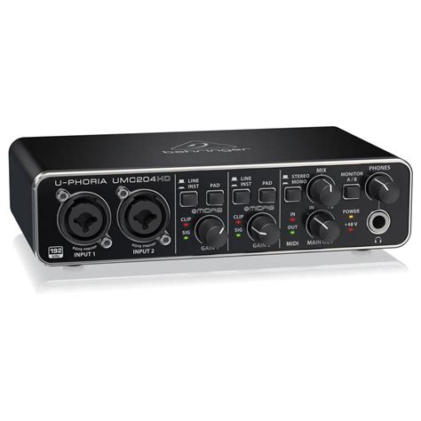 Behringer U Phoria Umc Hd Usb Audio Interface At Gear Music