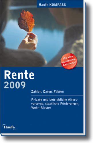 Rente 2009 Zahlen Daten Fakten Amazon de Bücher