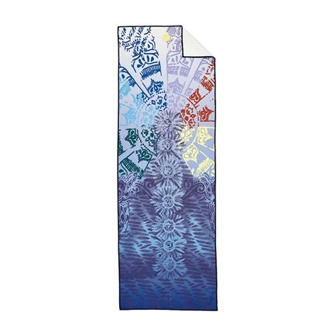 Yoga Handtuch Yogitoes Chakra Print Blue Manduka Superyoga