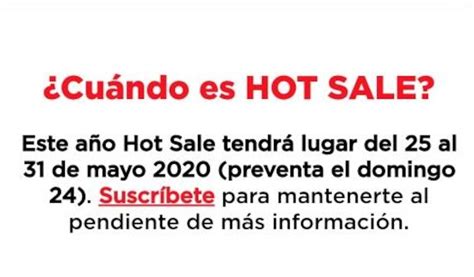 HOT SALE se acercan las ofertas a México y ya tenemos fecha