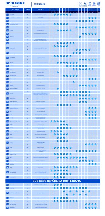 Calendario San Salvador 2023