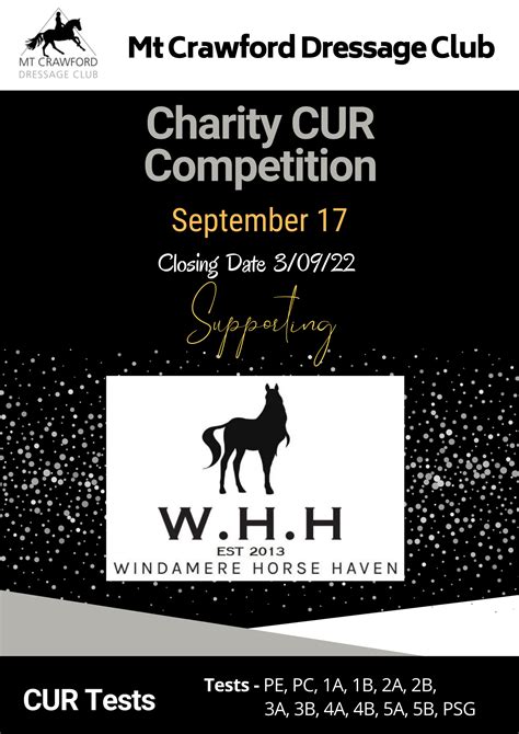 Mcdc Charity Day Cur Competition September Cancelled Due To