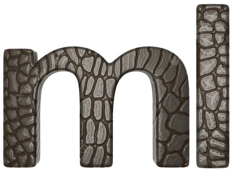 Letras Minúsculas M Y L En Fuente Parecida Png Escala Moda Cuero Png Imagen Para Descarga