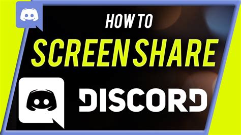 How To Screen Share On Discord Youtube