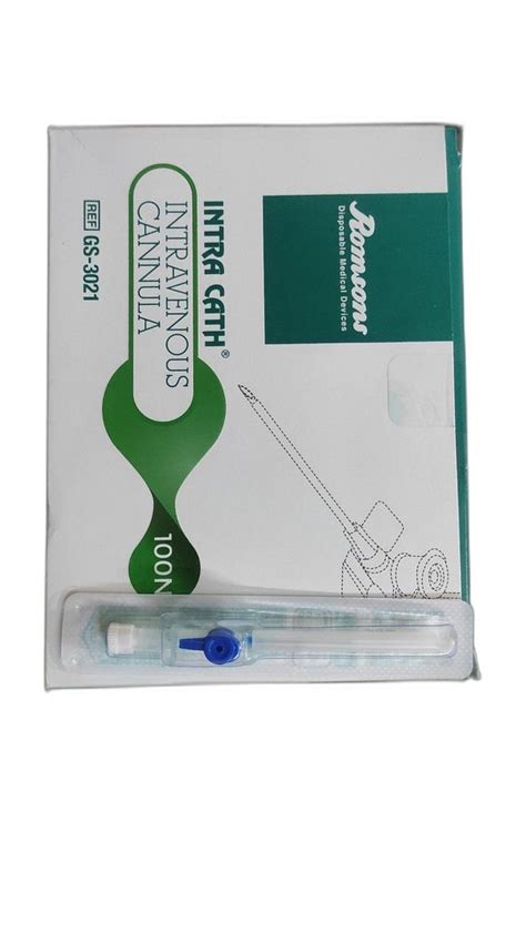 PVC Romsons GS3021 Intravenous Cannula 22G Size 25mm At Rs 700 Box