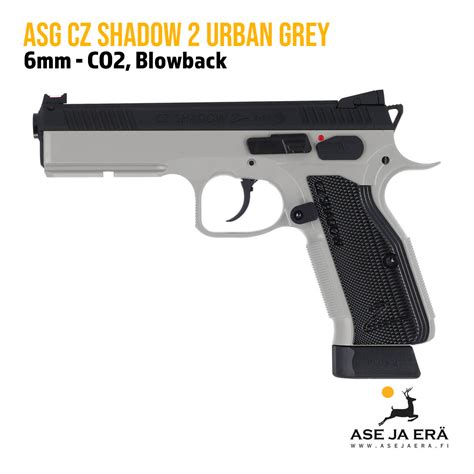 ASG CZ Shadow 2 Urban Grey CO2 Blowback 6mm Airsoft Pistooli 6 Mm