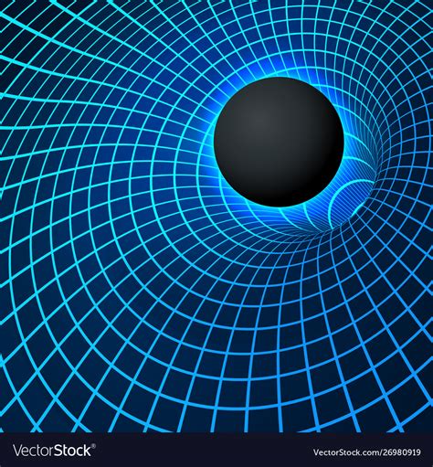 Digital visualisation black hole physics Vector Image