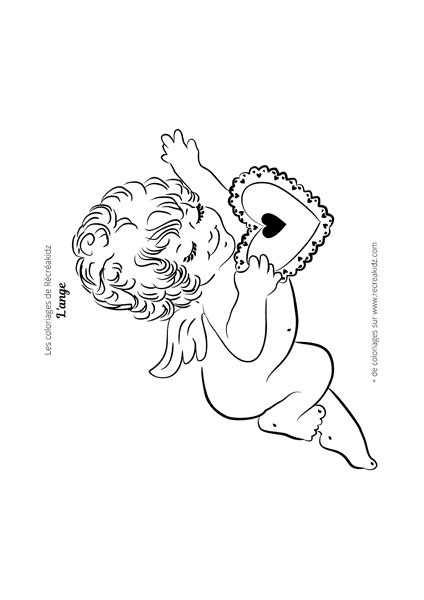 Coloriage Ange Imprimer En Pdf Dessin D Ange Colorier Gratuit