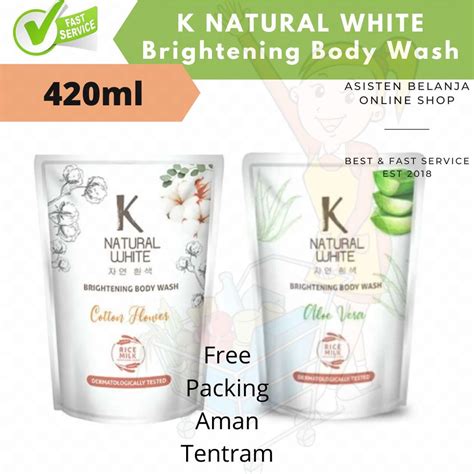 Jual K Natural White 420ml Sabun Mandi Cair BodyWash Brightening Soap