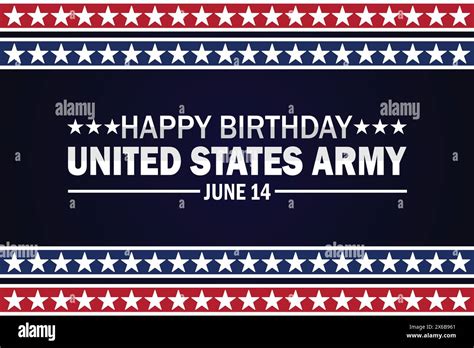 Happy Birthday United States Army Wallpaper With Shapes And Typography