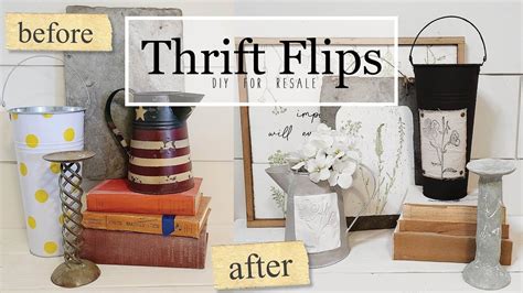 6 THRIFT FLIPS • Farmhouse Vintage DIY Upcycles • GIVEAWAY • IOD stamps ...