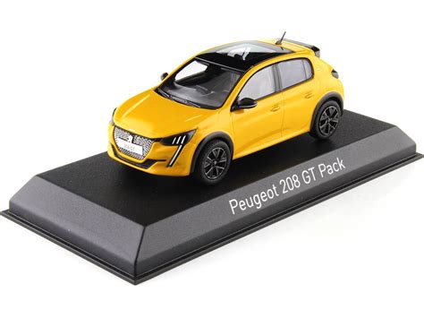 2022 Peugeot 208 GT Pack Amarillo Faro 1 43 Norev 472835