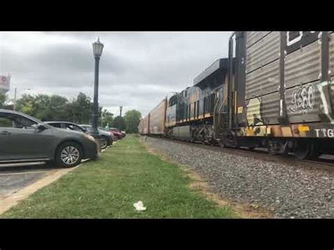 Csx Auto Rack Train Youtube