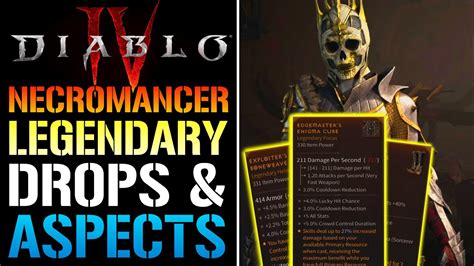 Diablo Necromancer Legendary Aspects Drops How To Get The Best