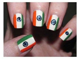 Indian Independence Day Nail Art Ideas Bling Sparkle