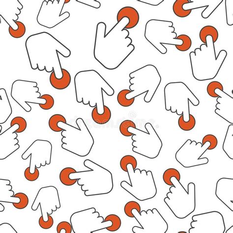 Red Easy Button Hand Cursor Stock Illustrations 17 Red Easy Button