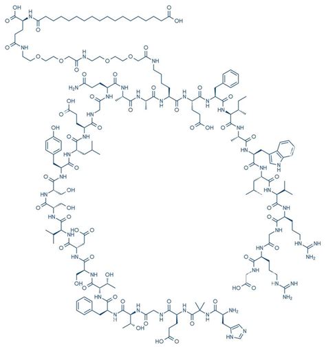 Chemical structure of semaglutide. | Download Scientific Diagram