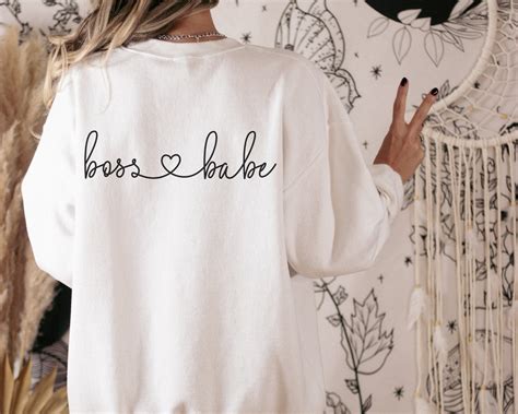Boss Babe SVG And PNG File Aesthetic Svg Trendy Popular Design For Shirts Mugs Keyrings Tote