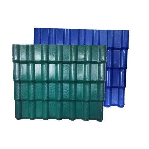 Blue Color Plastic Synthetic Resin PVC Roof Tiles Roof Shingle For