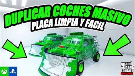 COMO DUPLICAR COCHES PLACAS LIMPIAS MUY FACIL Y MASIVO PS5 PS4 XBOX GTA