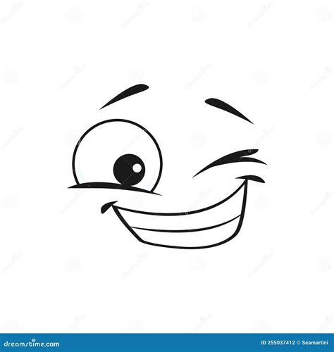 Cartoon Facial Expression Smiling Wink Cartoon Clipart Cartoon Wink