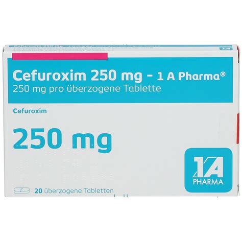 Cefuroxim 250Mg 1A Pharma 20 St Mit Dem E Rezept Kaufen Shop Apotheke