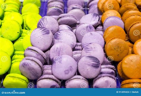 Circular Cake Macaron Or Macaroon Stock Photo Image Of Colourful