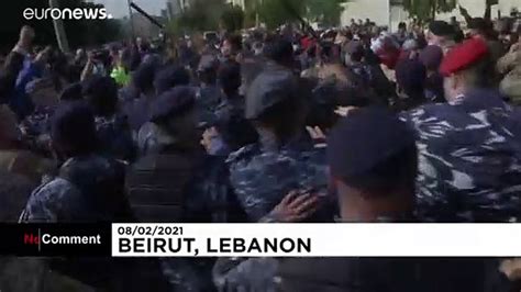 Proteste in Beirut Zusammenstöße zwischen Demonstranten und