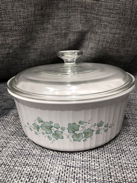 Corningware Callaway Iris Green Iris Bakeware Square 1L Etsy