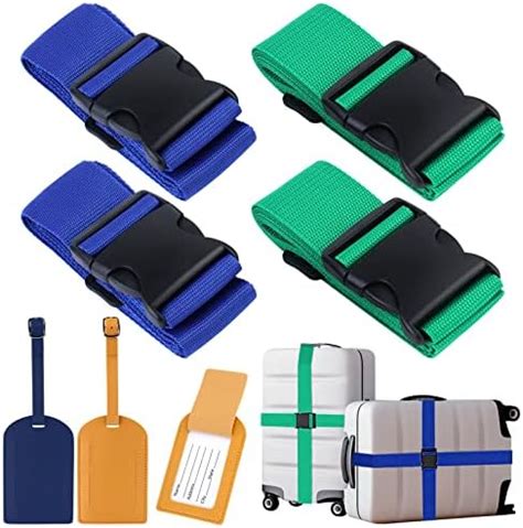 Lot De Sangles De Valise Sangle De Bagage R Glable Sangle De