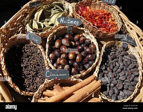 CARIBBEAN SPICES,GRENADA Stock Photo - Alamy